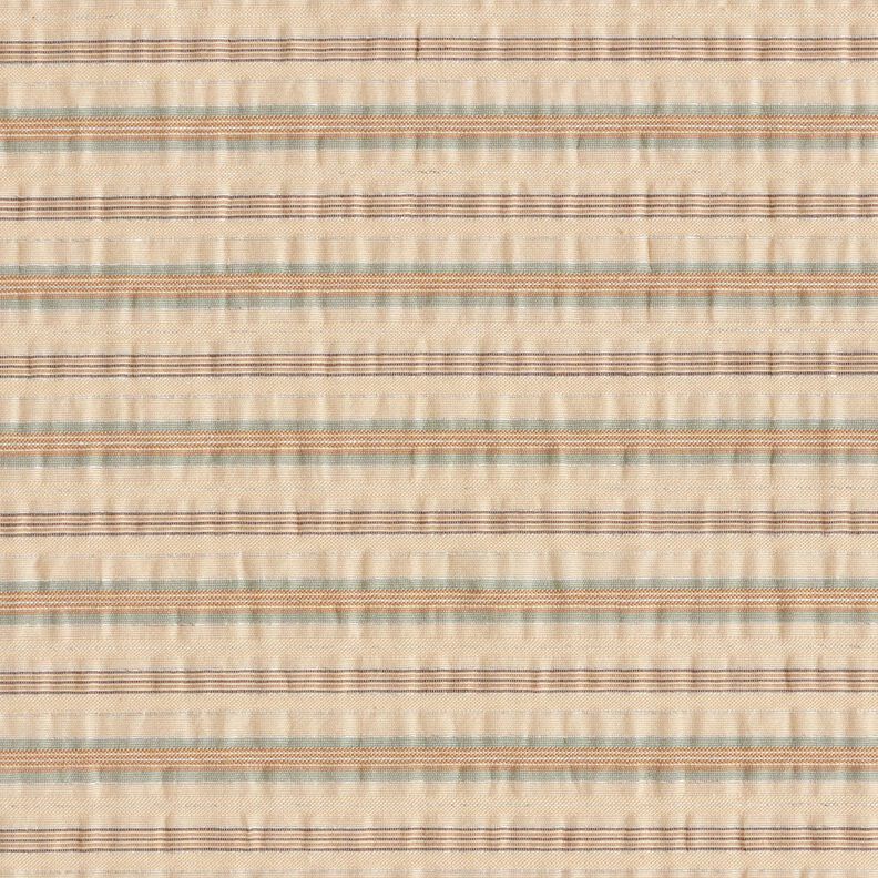 Bavlněná tkanina s drcenými pruhy – mandlová,  image number 1