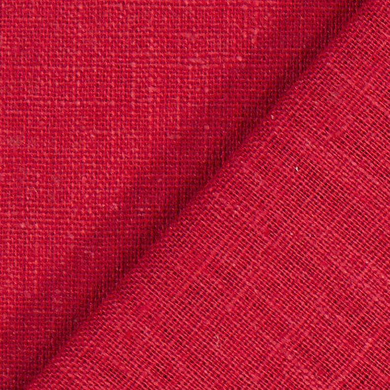 Lněná látka Ramie mix medium – karmínově červená,  image number 4