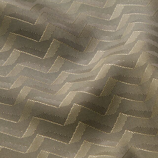 Podšívková tkanina s abstraktním klikatým vzorem – khaki, 