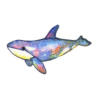 Aplikace Velryba [ 3 x 7 cm ] – modrá, 