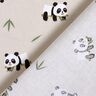 Bavlněná látka Kreton Roztomilý panda medvěd – přírodni,  thumbnail number 4