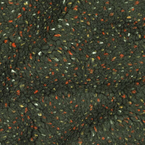 Plyš teddy Tvíd Melír | Poppy Fabrics – tmavě zelená, 