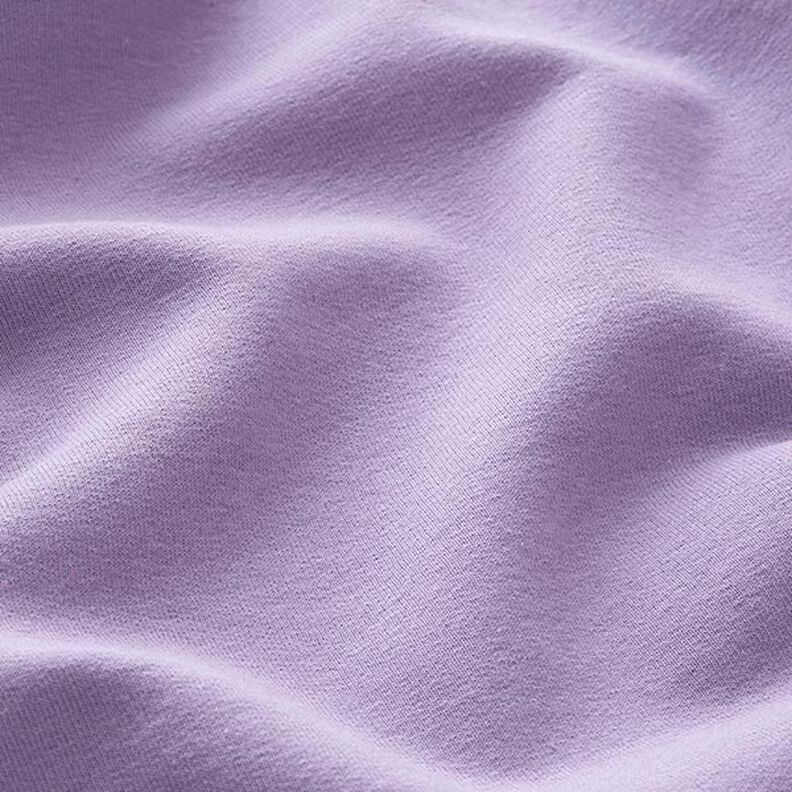 Lehká bavlněná teplákovina jednobarevná – šeříková,  image number 4