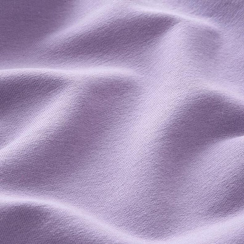Lehká bavlněná teplákovina jednobarevná – šeříková, image number 4