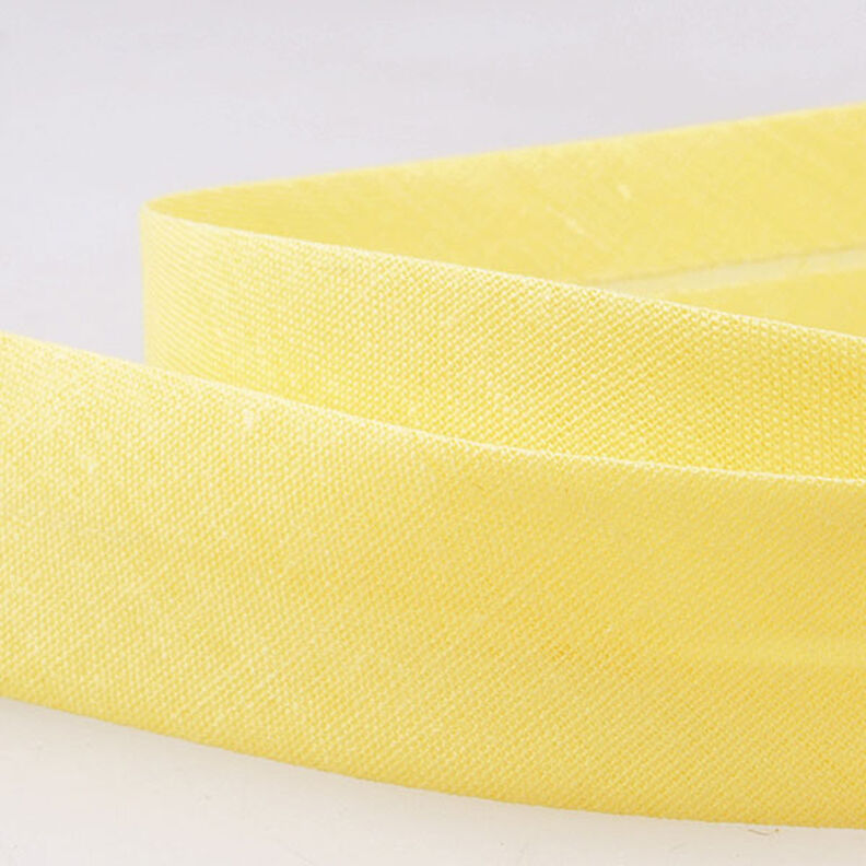 Šikmý proužek Polycotton [20 mm] – žlutá,  image number 2