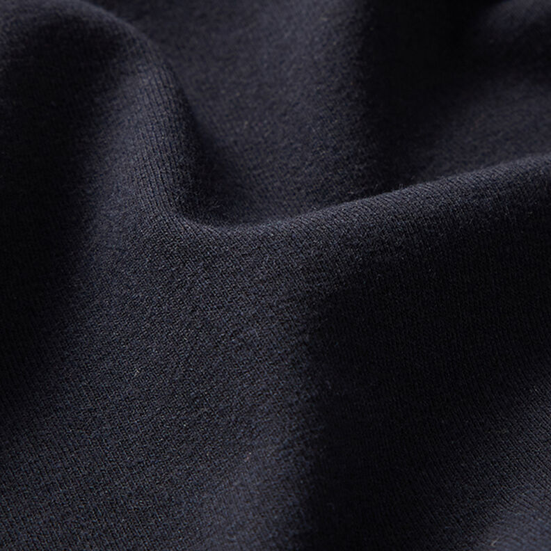Recyklovaný žerzej ze směsi s bavlnou – noční modrá,  image number 2