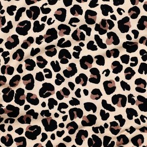 Francouzské froté letní teplákovina Malý leopardí vzor digitální potisk | Poppy Fabrics – světle, 