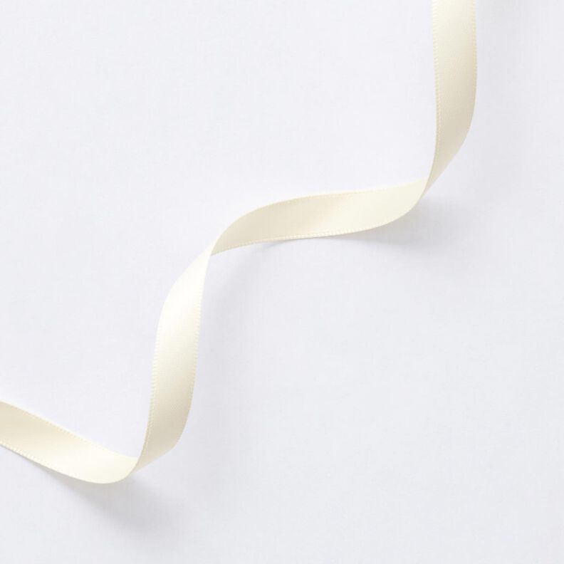 Saténová stuha [9 mm] – vlněná bílá,  image number 3
