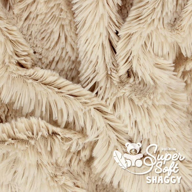 Střapatý plyš SHAGGY [1 M X 0,75 M | Flor: 20 MM] - světle béžová | Kullaloo,  image number 4