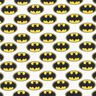 Bavlněný popelín Logo Batman Licenční látky | DC Comics – bílá,  thumbnail number 1