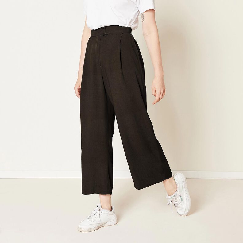 Viskóza Streč Jednobarevné provedení – černá,  image number 9