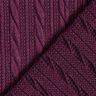 Úplet Kloké Copánkový vzor – merlot,  thumbnail number 4
