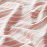 Viskózový žerzej s nepravidelnými třpytivými pruhy – vlněná bílá/rose,  thumbnail number 2
