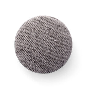 Potažený knoflík, Bi-Stretch Gabardén – šedá, 