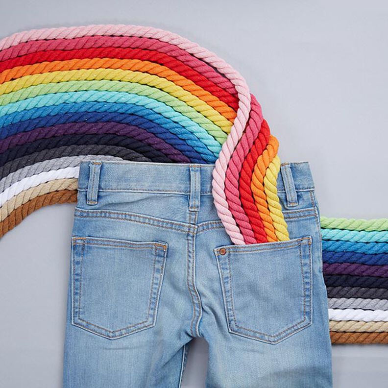 Bavlněná šňůrka [Ø 14 mm] 10 - růžová,  image number 5