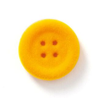 Sametový knoflík 4dírkový – oranžová, 