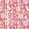 Viskózový krep květiny a větve – oranžová/pink,  thumbnail number 1