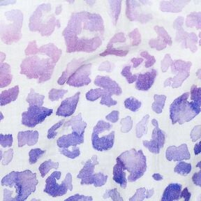 Mušelín / dvojitá mačkaná tkanina Barevný přechod leopardího vzoru digitální potisk | Poppy Fabrics, 