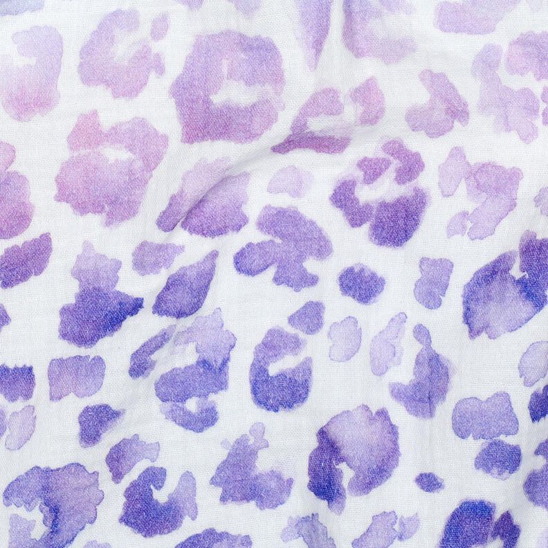 Mušelín / dvojitá mačkaná tkanina Barevný přechod leopardího vzoru digitální potisk | Poppy Fabrics, image number 2