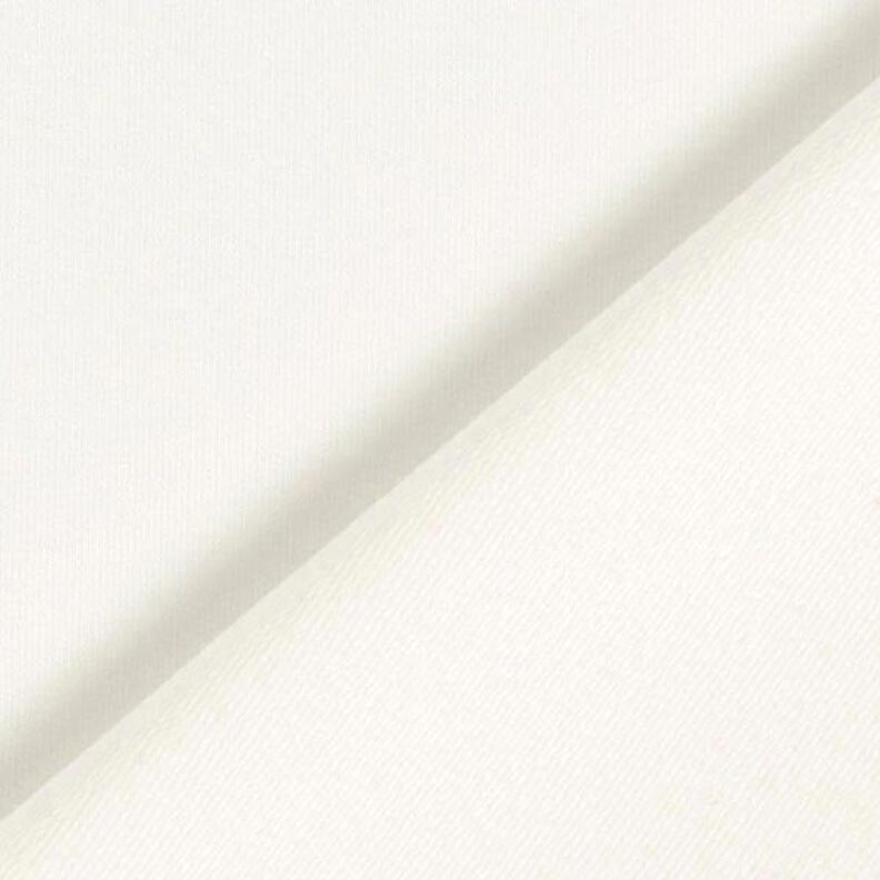 Lehké francouzské froté jednobarevné – vlněná bílá,  image number 5
