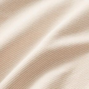 Náplety – trubičkový úplet úzké proužky – béžová/vlněná bílá | Zbytek 100cm, 