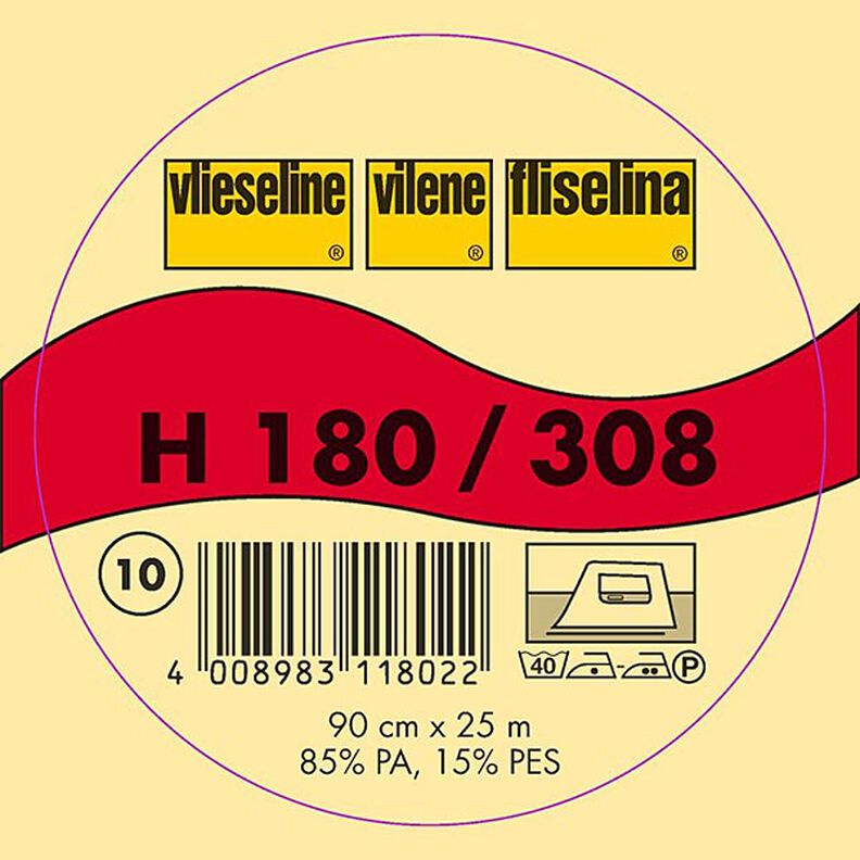 H 180 Nažehlovací vložka | Vlieseline – bílá,  image number 2