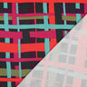 Viskózová látka stretch Line Layers | Nerida Hansen – merlot/oranžová,  thumbnail number 4