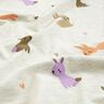 Bavlněný žerzej Zajíčci a srdce | Poppy Fabrics – vlněná bílá,  thumbnail number 2