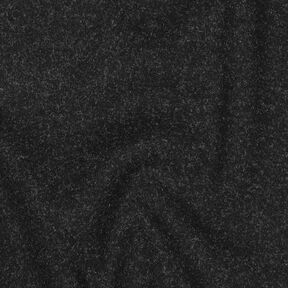 Doubleface (oboustranná látka) Melír – černá, 