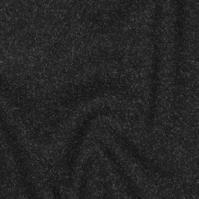Doubleface (oboustranná látka) Melír – černá, image number 2