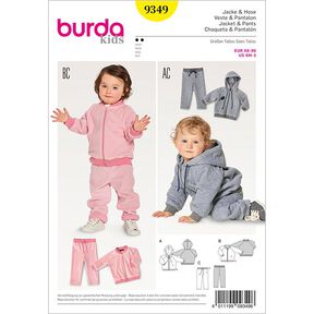 Bundička pro miminka | bluzon | kalhotky, Burda 9349 | 68 - 98, 