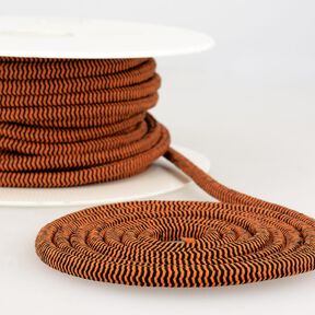 Outdoor Gumová šňůrka [Ø 5 mm] – oranžová/černá, 