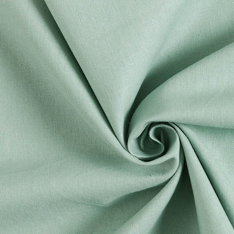 Směs lnu a bavlny Jednobarevné provedení – rákosove zelená,  image number 1