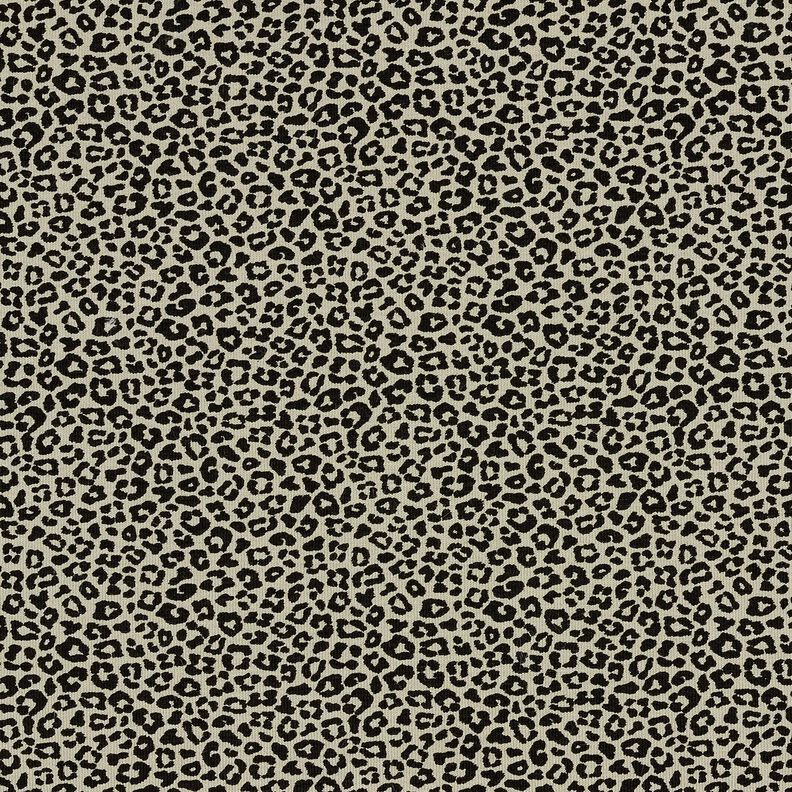 Bavlněný žerzej mini leopardí potisk – šedobéžová/černá,  image number 1