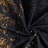 Francouzské froté letní teplákovina Ozdoby na okrajích látky zlaté | Glitzerpüppi – černá/starozlatá,  thumbnail number 3