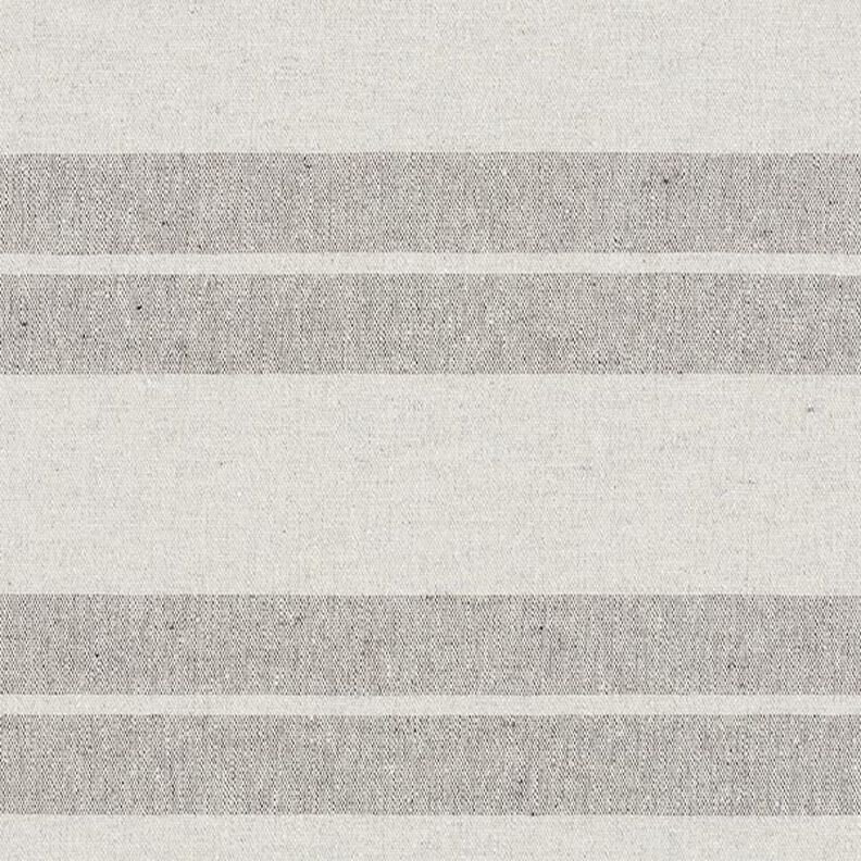 Dekorační látka plátno Mix proužků, recyklovaná – šedá,  image number 1