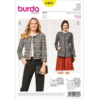 Kabátek | blejzr, Burda 6465 | 34 - 46, 
