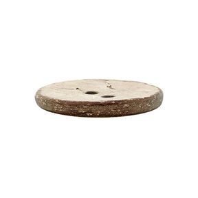 Kokosový knoflík dvoudírkový Basic Chalky - béžová, 