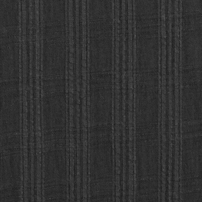 Směs bavlny a viskózy seersucker – černá,  image number 1