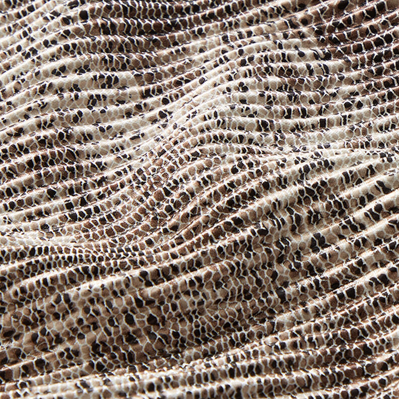 Saténové plisé leopardí vzor – světle béžová,  image number 2