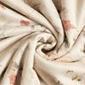 Stretchový velur s podšívkou ze sherpy, jemné květiny | Katia Fabrics – přírodni,  thumbnail number 4