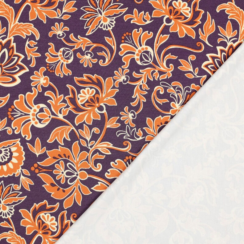 Romanit žerzej Paisley květiny | Poppy Fabrics – světle fialova,  image number 4