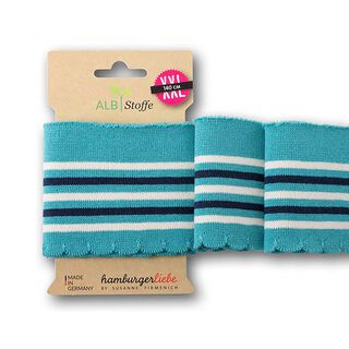 GOTS Bio náplety CUFF ME WAVE [140 cm | 7 cm] | Albstoffe | Hamburger Liebe, 
