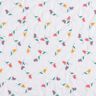Jemný bavlněný batist vyšívané květiny | Poppy Fabrics – bílá/zářivě oranžová,  thumbnail number 1