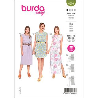 Letní šaty,Burda 6009 | 34 - 48, 