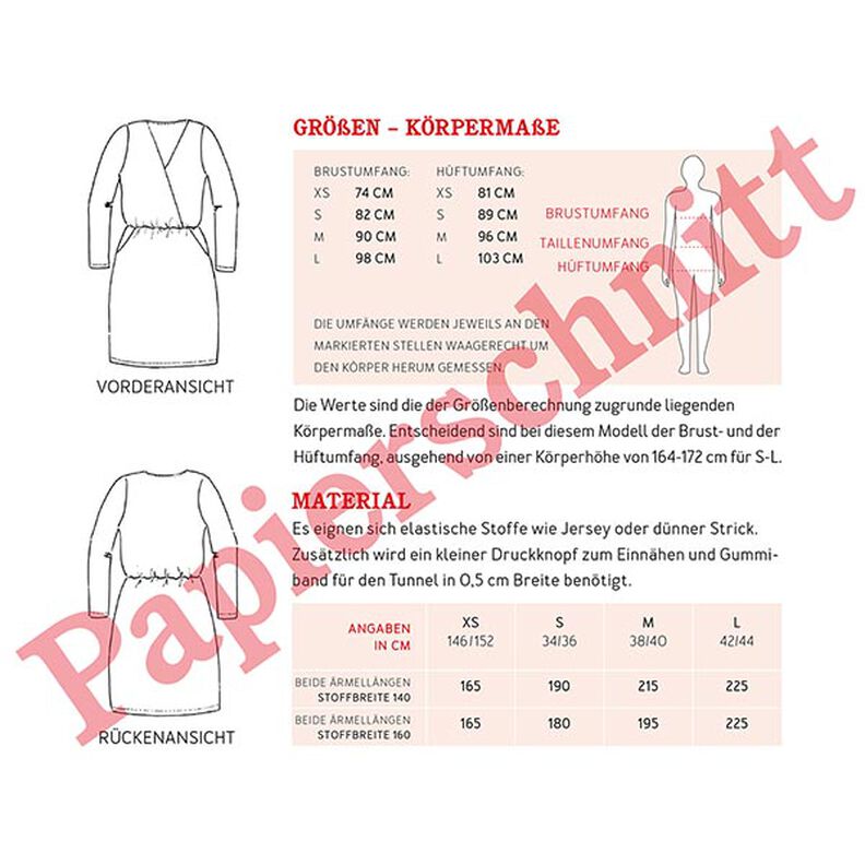 Žerzejové šaty FRAU VILMA v zavinovacím vzhledu | Studio Schnittreif | XS-XXL,  image number 11