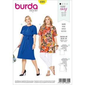 Tričko | Šaty, Burda 6305 | 46 - 60, 
