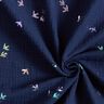Mušelín / dvojitá mačkaná tkanina Vlaštovky Fóliový potisk | Poppy Fabrics – noční modrá/mix barev,  thumbnail number 3