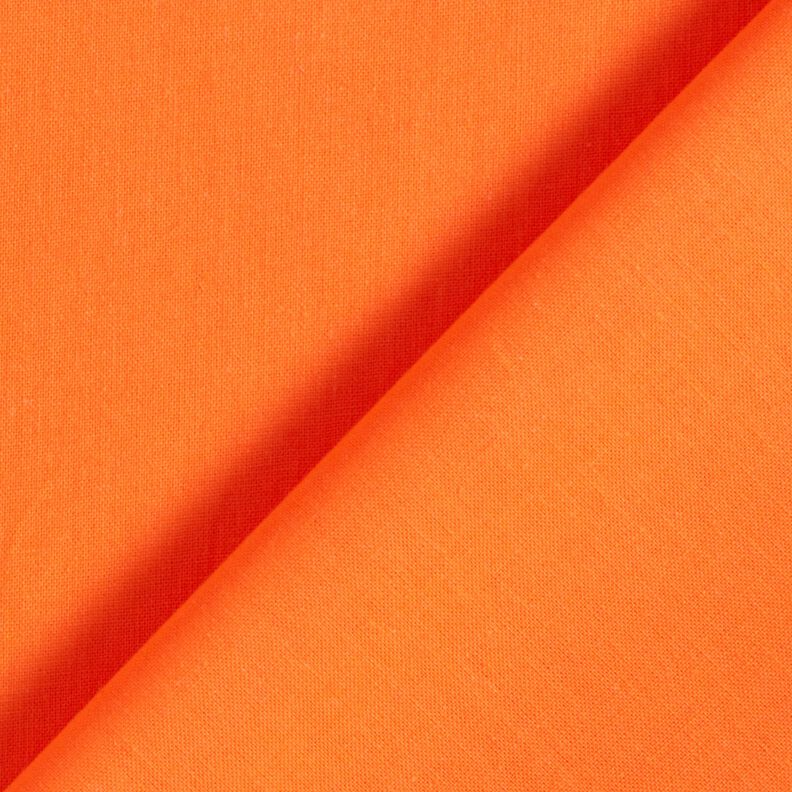 Bavlněná látka Popelín Jednobarevné provedení – zářivě oranžová,  image number 3