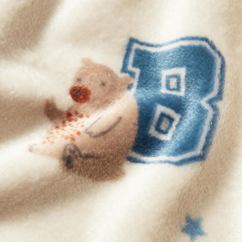 Hebký fleece Styl bundy s koláží – světle béžová/modrá, image number 5